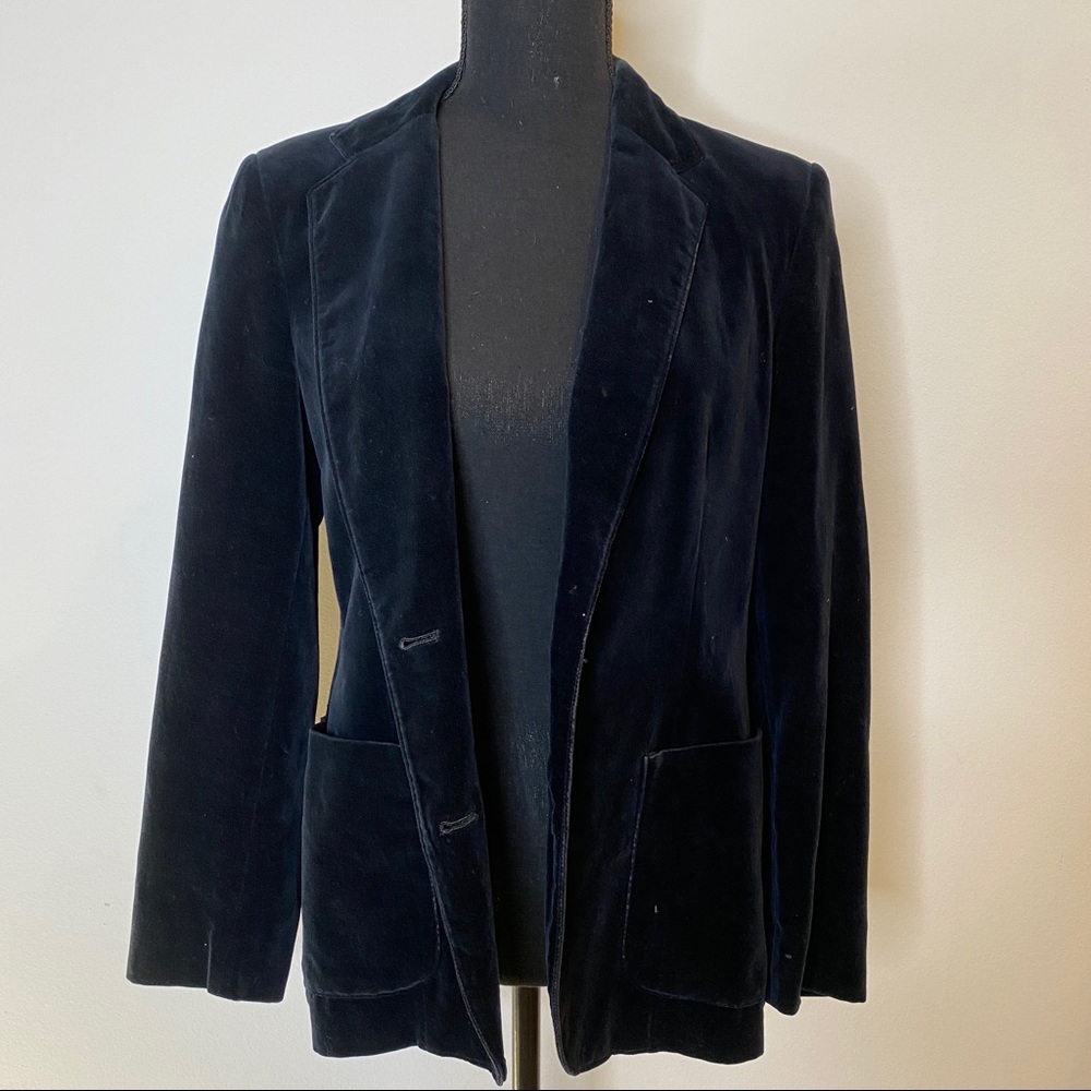 De Miera Black Velvet Blazer